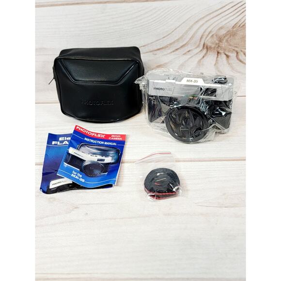 Camera 35mm Photoflex MX-35 Camera with Case, Manual, Box & Strap NEW - Picture 1 of 13